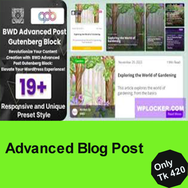Advanced Blog Post Blocks for Gutenberg