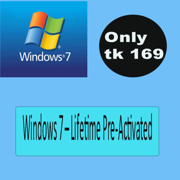 Windows 7 – Lifetime Pre-Activated